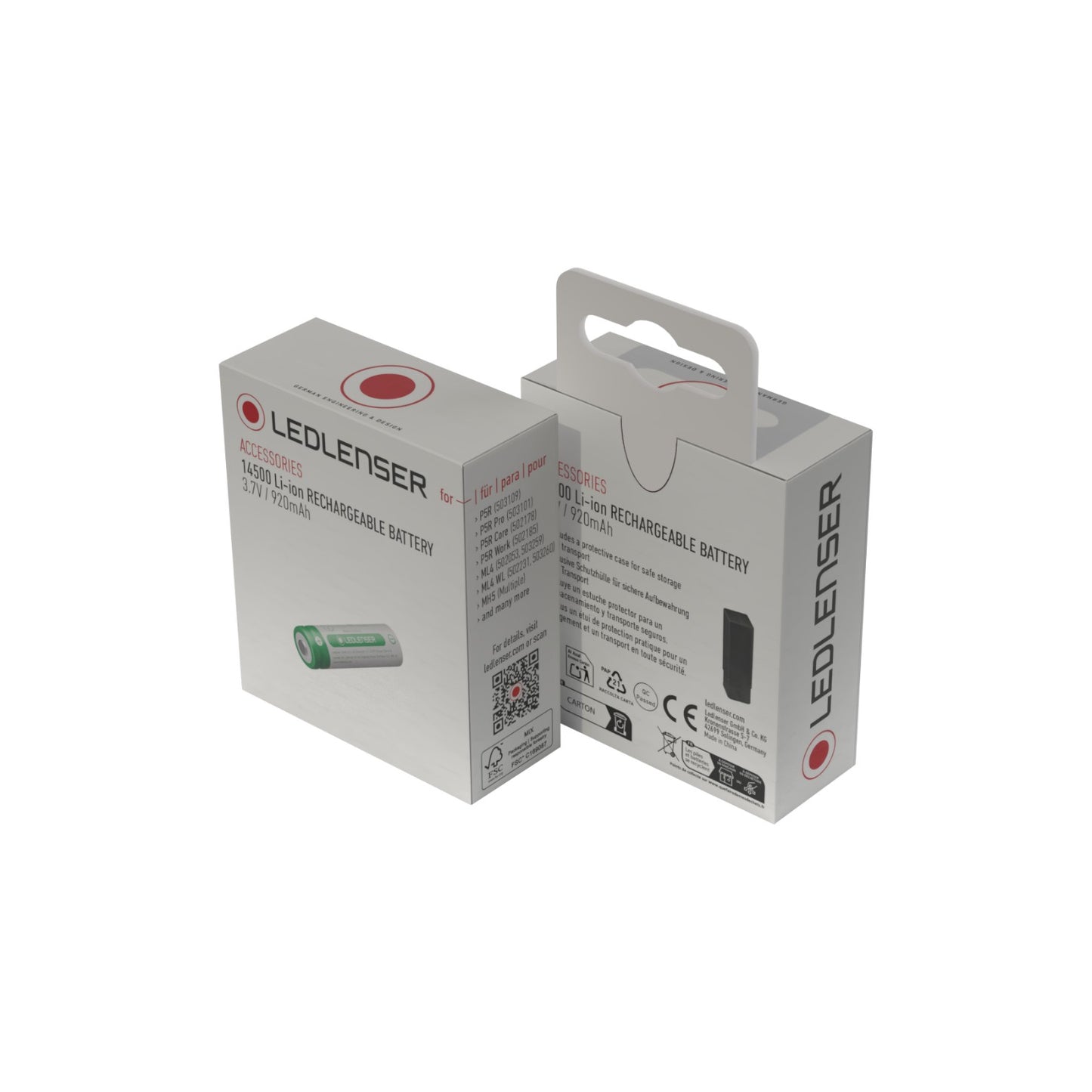 14500 Li-Ion rechargeable battery 920 mAh